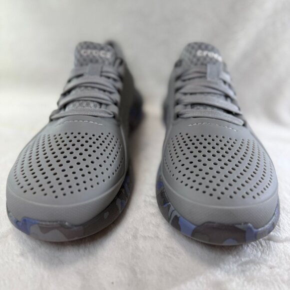 Crocs Women's LiteRide 360 Marbled Pacer Sneakers Gray Camouflage Sz 9 - Picture 4 of 8